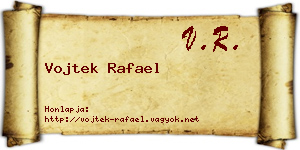 Vojtek Rafael névjegykártya